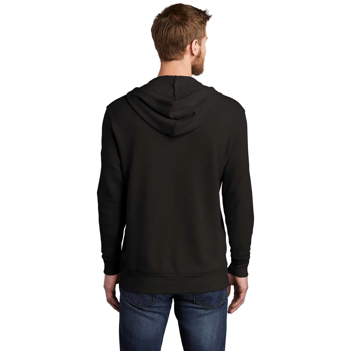 Alternative Apparel Men's Black Washed Terry Challenger Hoodie