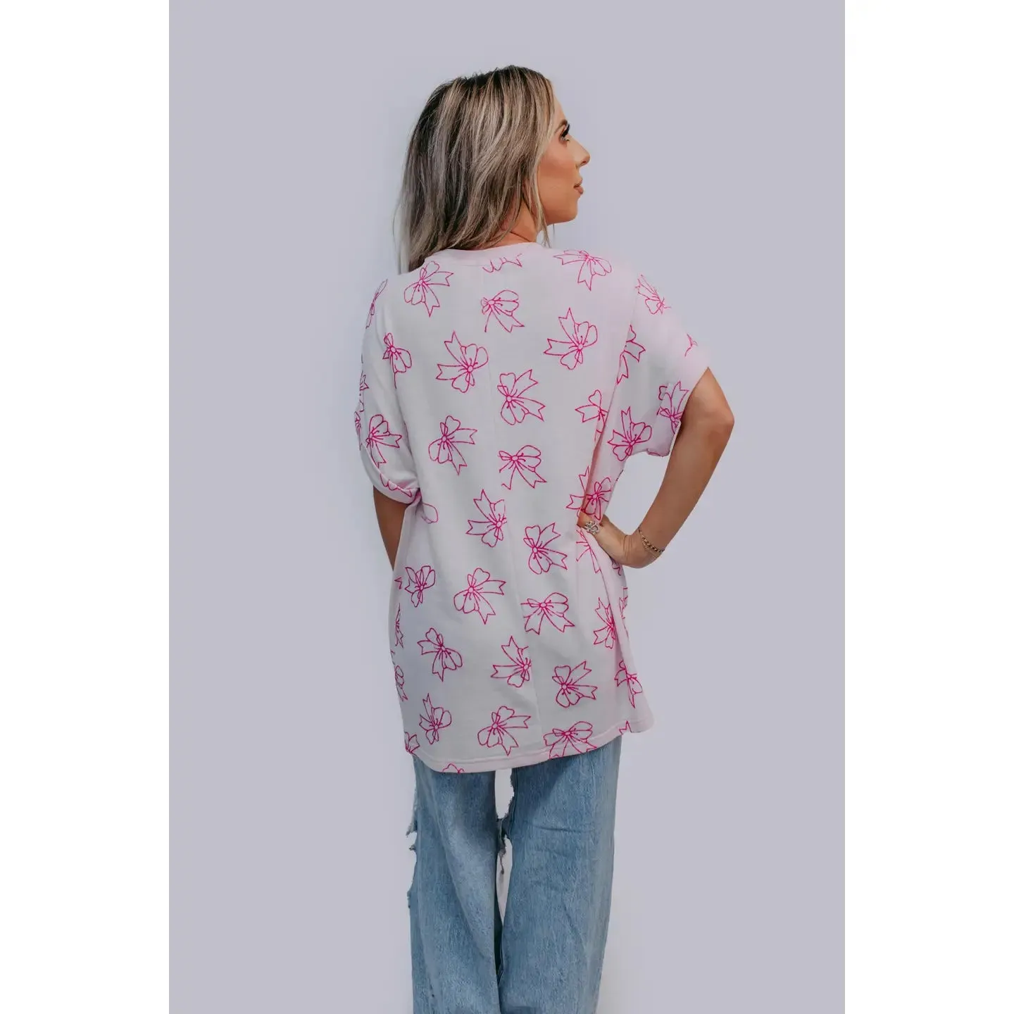 Bailey Oversized Bow Tee