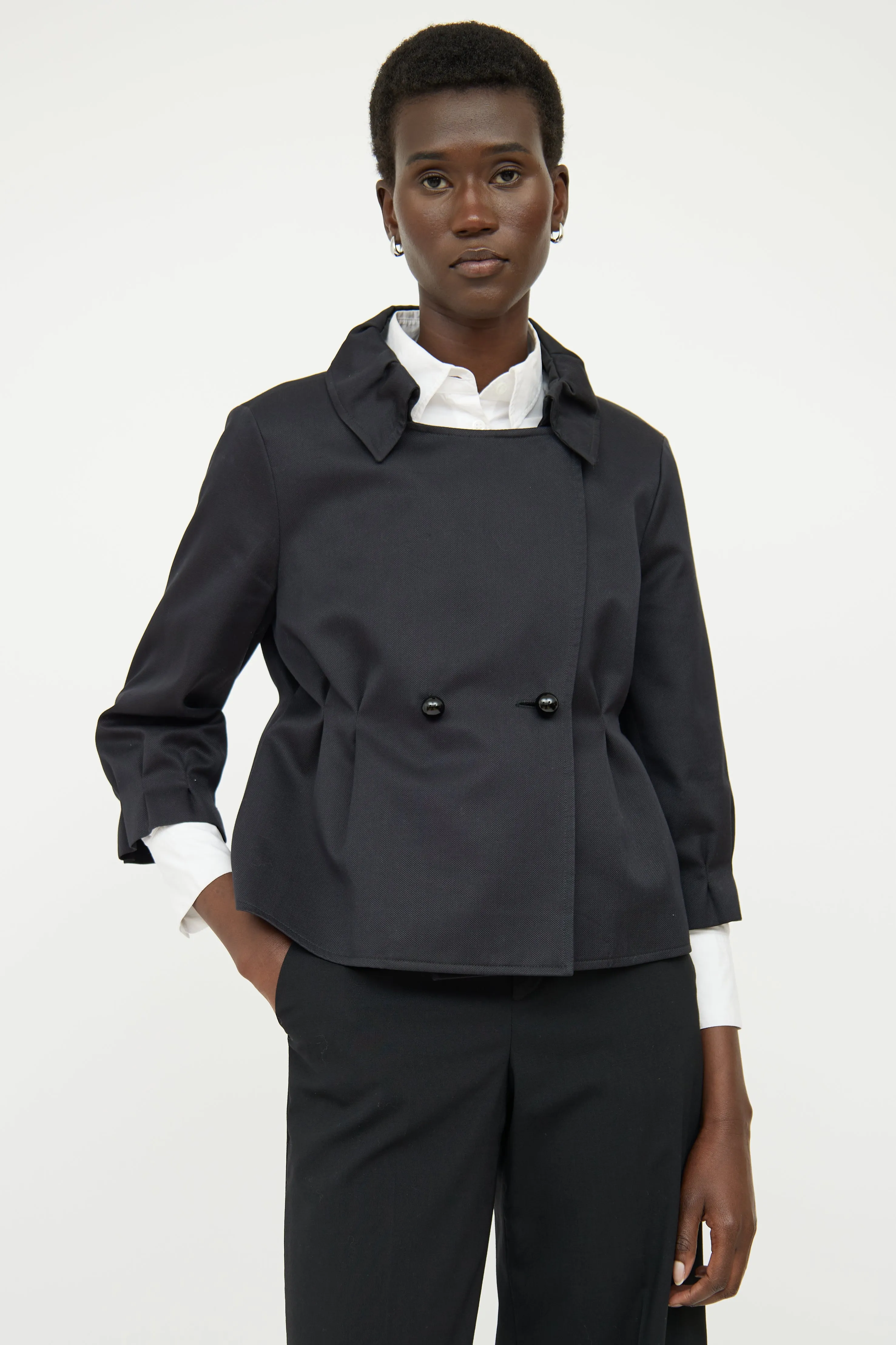 Black Panel Blazer