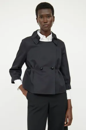 Black Panel Blazer