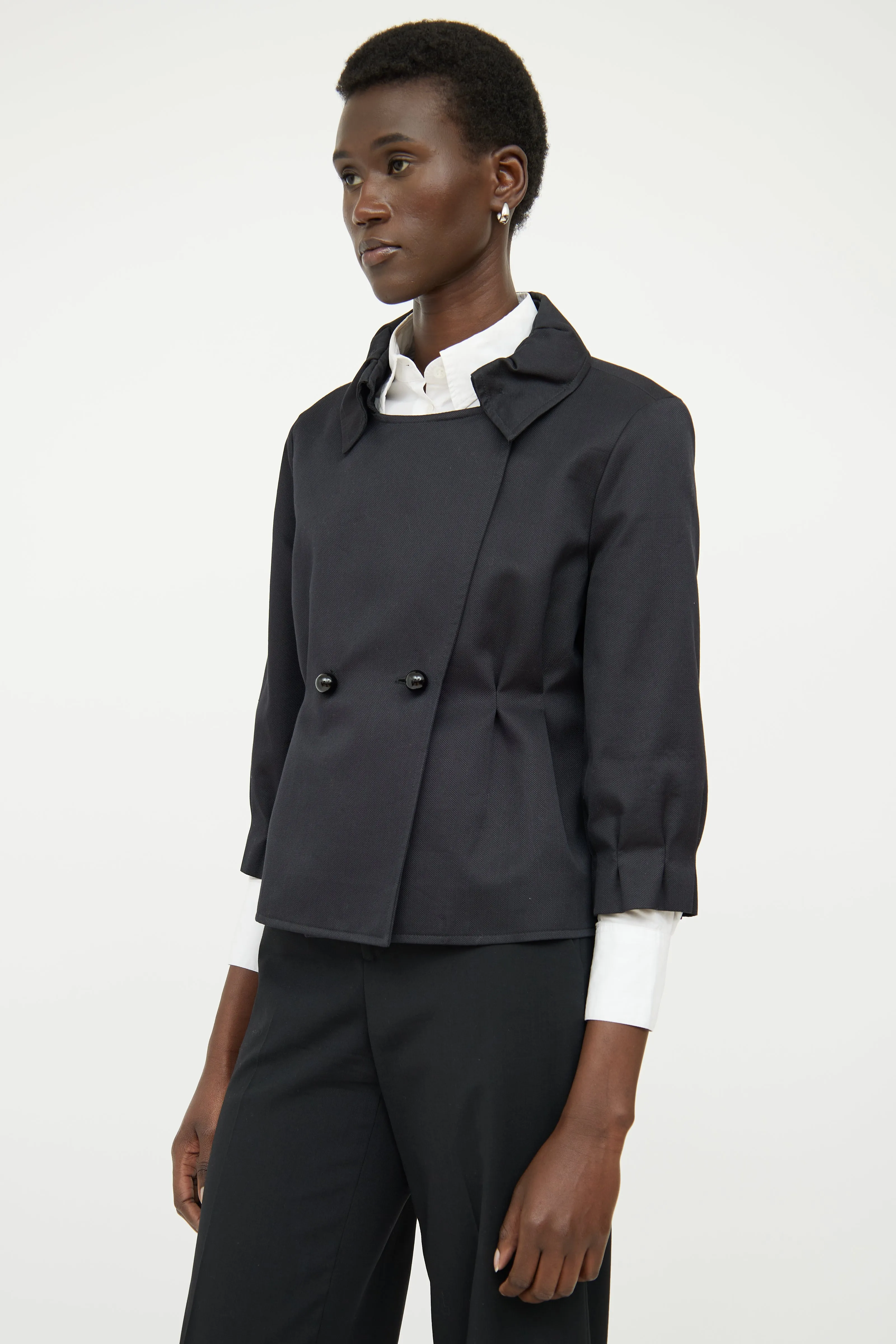 Black Panel Blazer