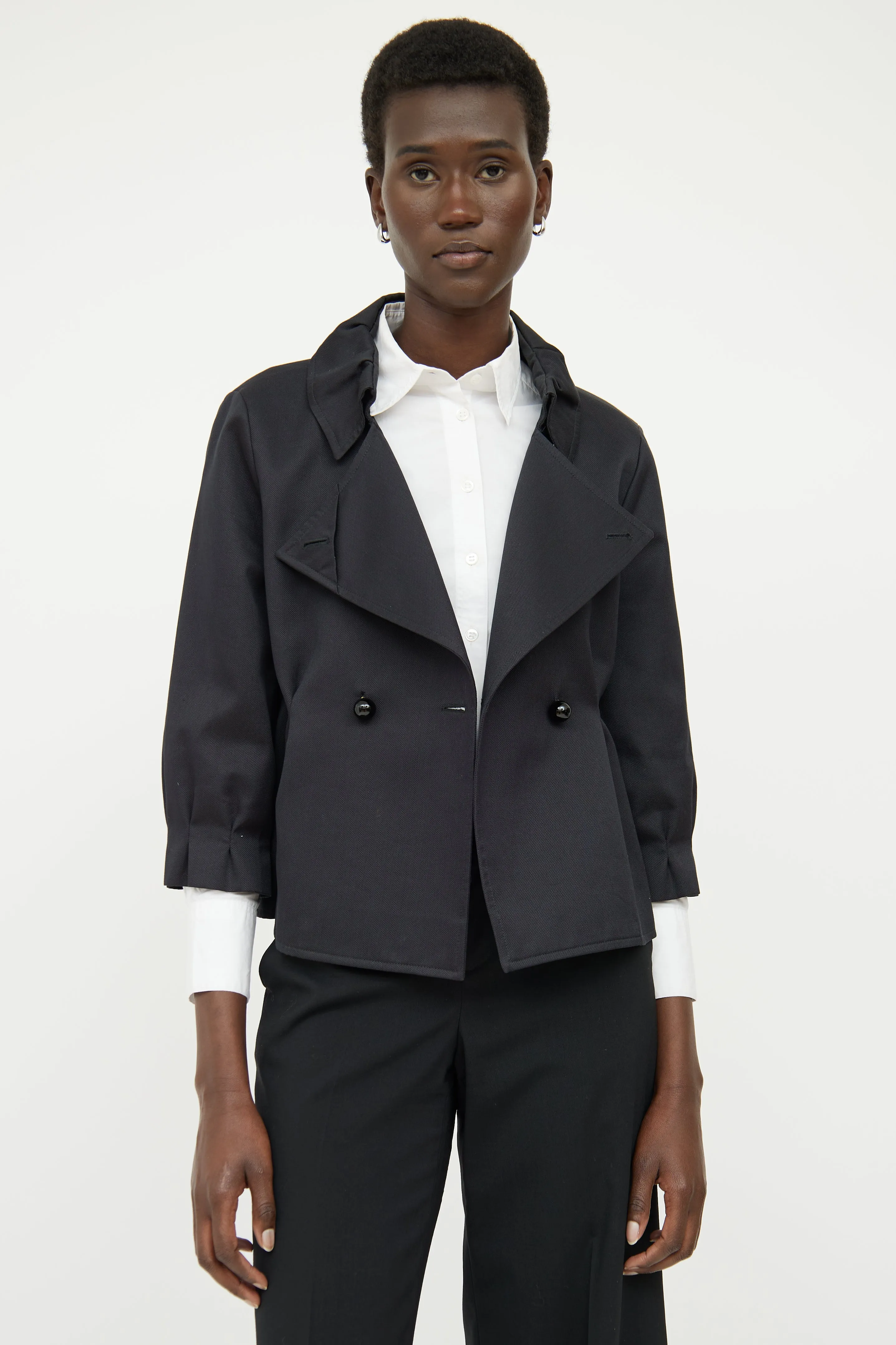 Black Panel Blazer