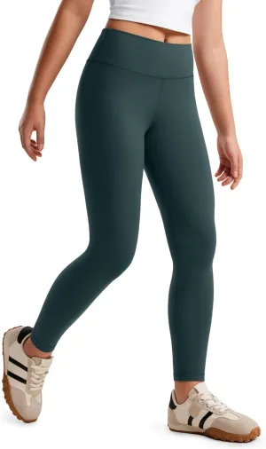 CRZ YOGA Girls Butterluxe Full Length Athletic Leggings - Kids High Waist Lounge Pants Active Dance Running Yoga Tights