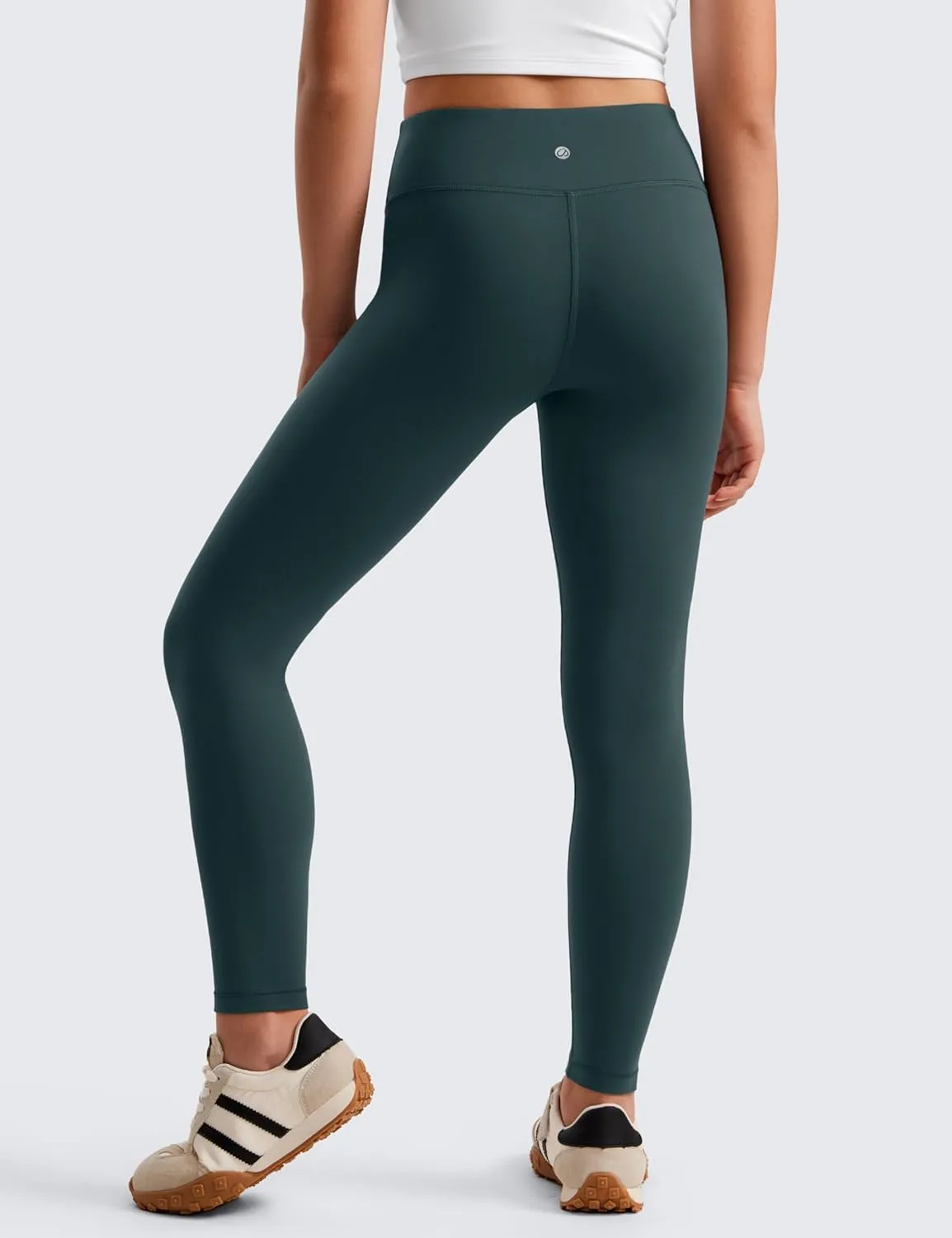 CRZ YOGA Girls Butterluxe Full Length Athletic Leggings - Kids High Waist Lounge Pants Active Dance Running Yoga Tights