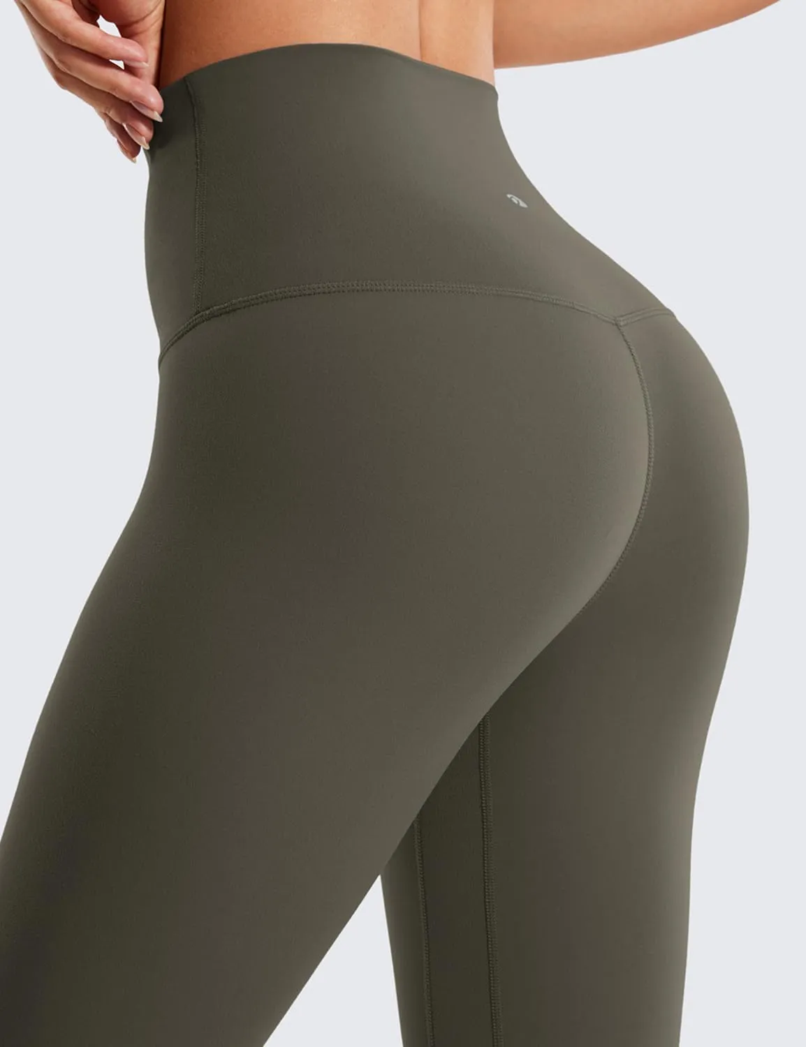 CRZ YOGA Super High Waisted Butterluxe Yoga Pants 25 Inches - Buttery Soft Workout Leggings for Women Over Belly