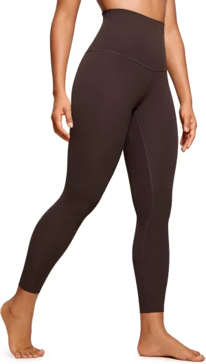 CRZ YOGA Super High Waisted Butterluxe Yoga Pants 25 Inches - Buttery Soft Workout Leggings for Women Over Belly