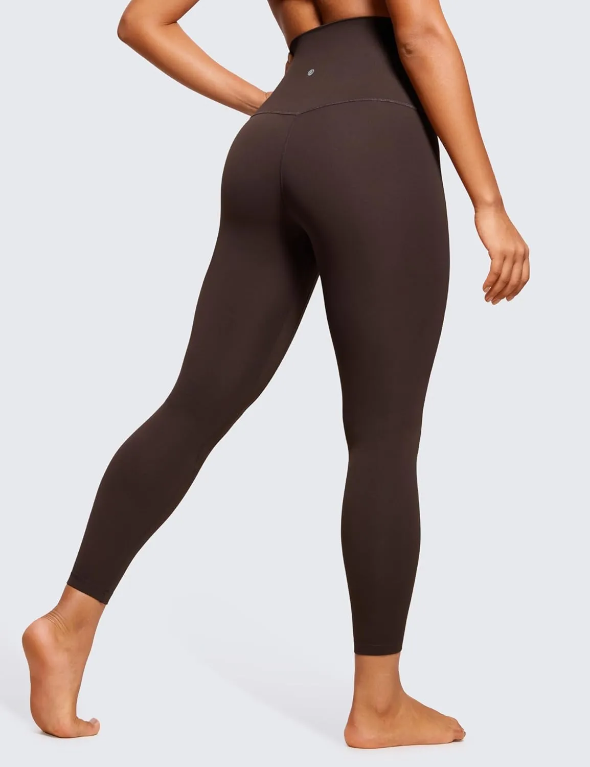 CRZ YOGA Super High Waisted Butterluxe Yoga Pants 25 Inches - Buttery Soft Workout Leggings for Women Over Belly