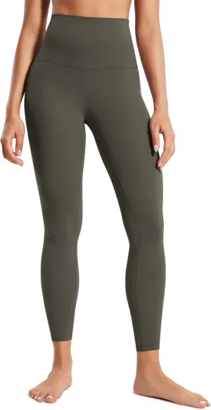 CRZ YOGA Super High Waisted Butterluxe Yoga Pants 25 Inches - Buttery Soft Workout Leggings for Women Over Belly