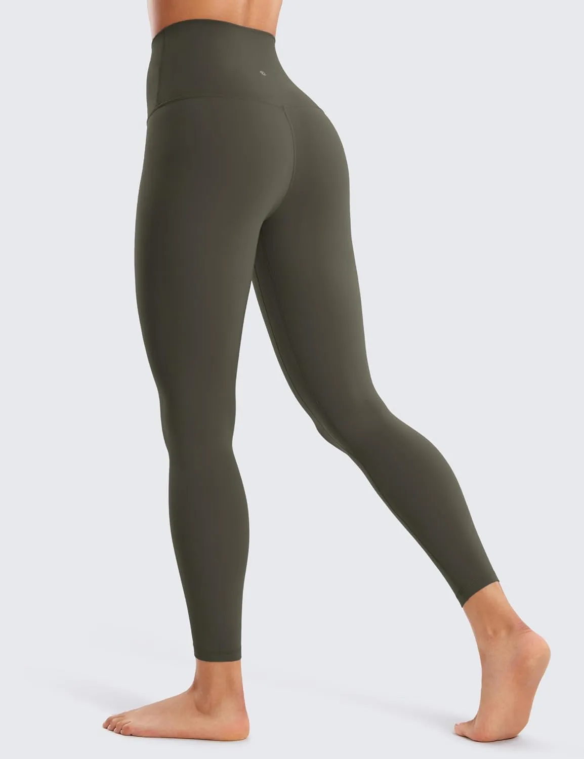 CRZ YOGA Super High Waisted Butterluxe Yoga Pants 25 Inches - Buttery Soft Workout Leggings for Women Over Belly