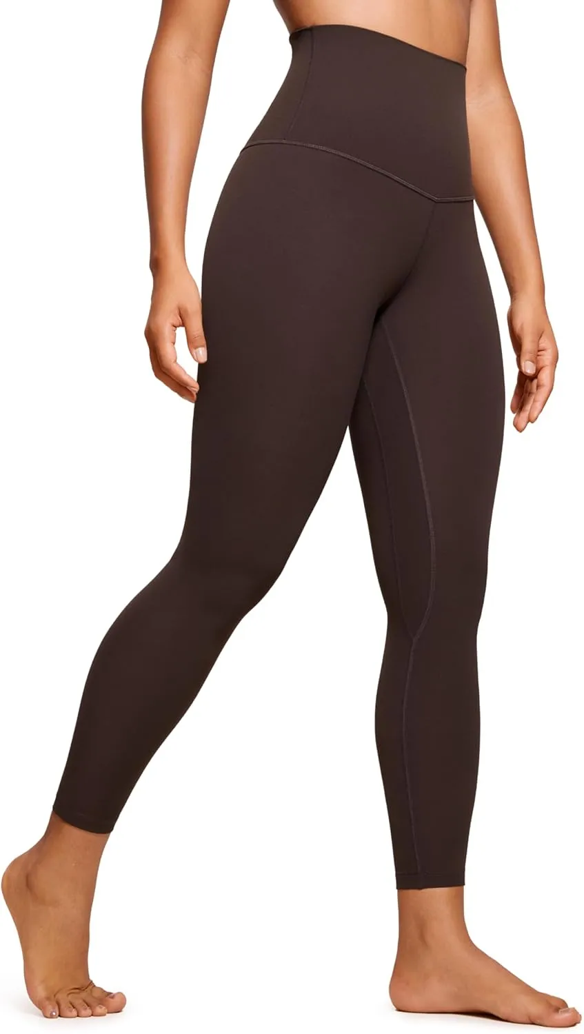 CRZ YOGA Super High Waisted Butterluxe Yoga Pants 25 Inches - Buttery Soft Workout Leggings for Women Over Belly
