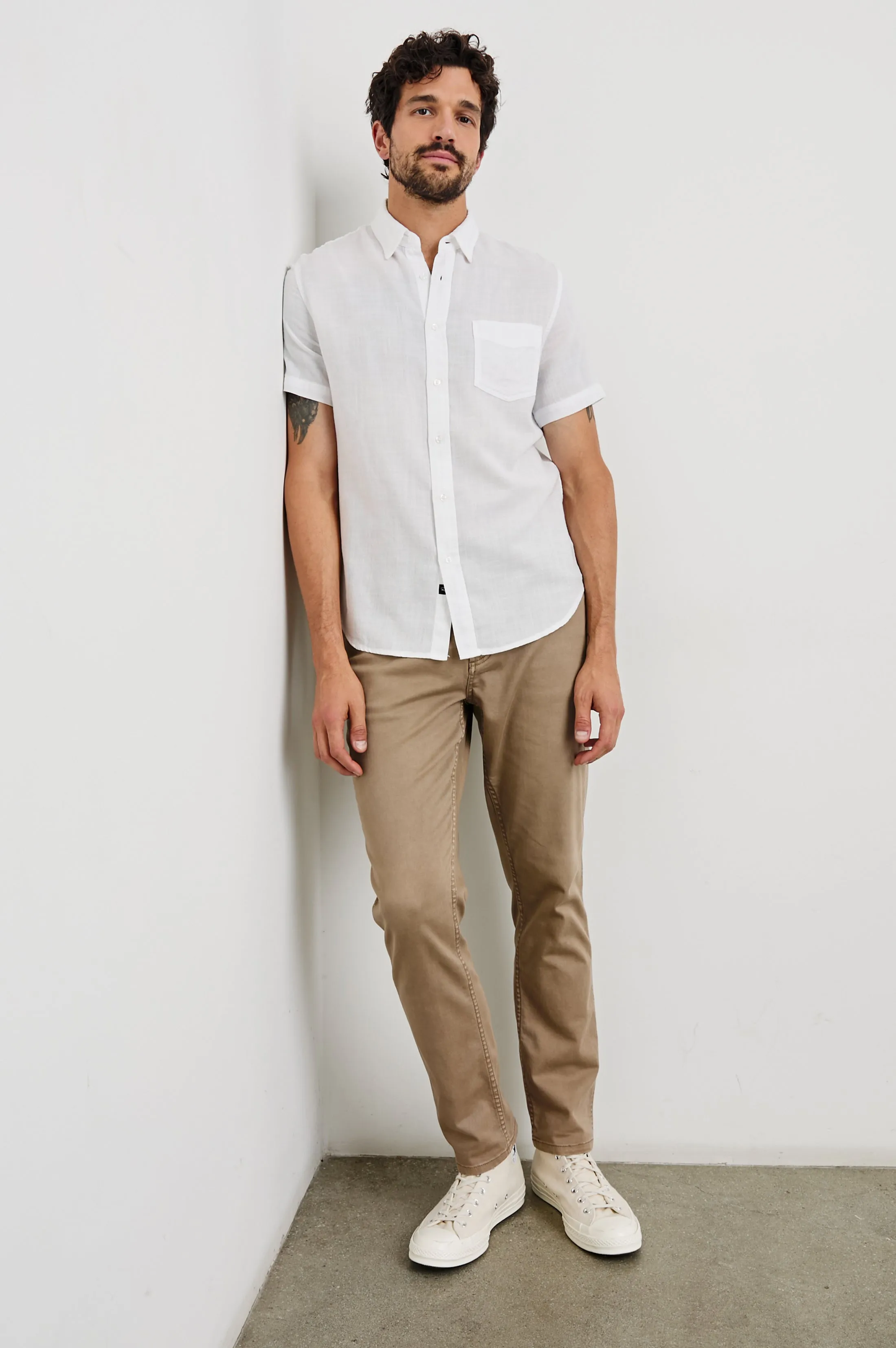 FAIRFAX RELAXED FIT SHIRT - WHITE