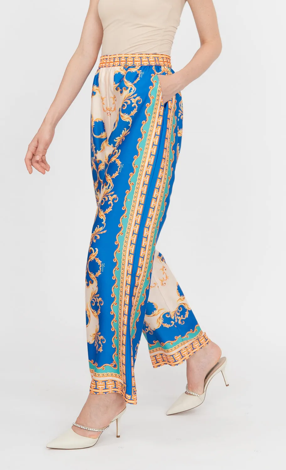 Gianna Pants in Brilliant Blue