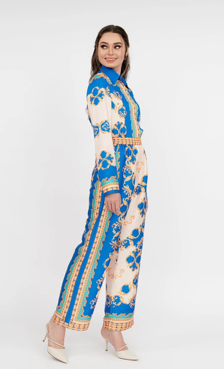 Gianna Pants in Brilliant Blue