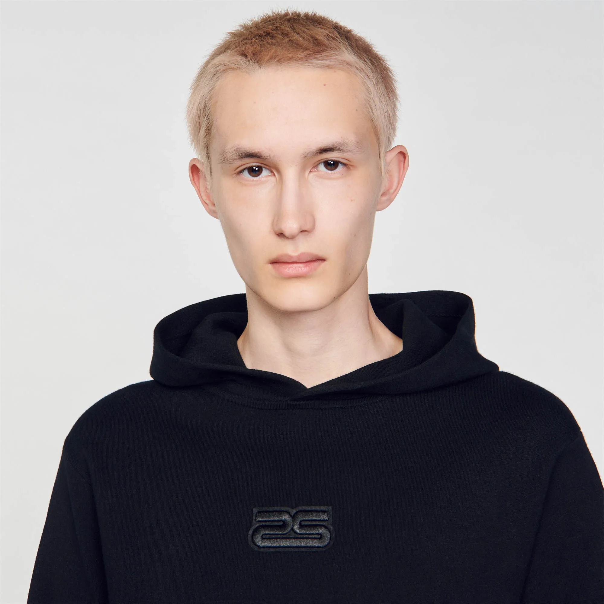 Home Hoodie Knit Hoodie Black