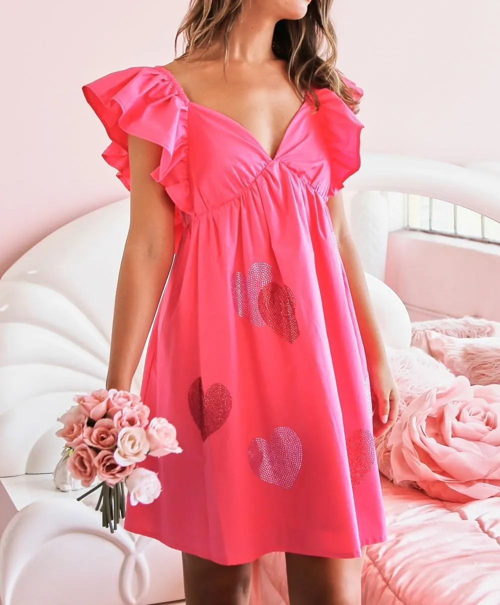 Juakoso Women Y2k Cute Babydoll Mini Dress Bow Tie A-Line Ruffle Short Dress Fairycore Backless Flowy Sun Dress