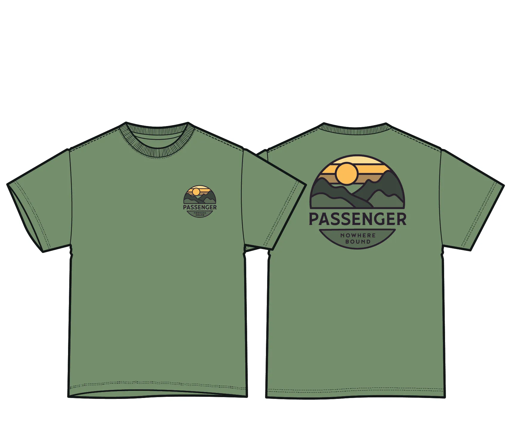 Laidback Recycled Cotton Relaxed Fit T-Shirt - Stem Green