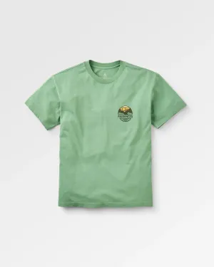 Laidback Recycled Cotton Relaxed Fit T-Shirt - Stem Green