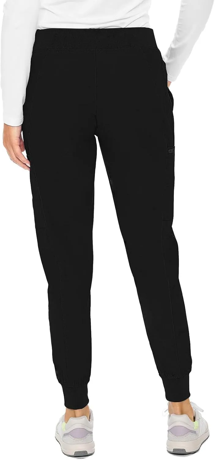 Med Couture Scrub Jogger Pants for Women, Seamed Bottoms with 4 Spacious Pockets MC8721