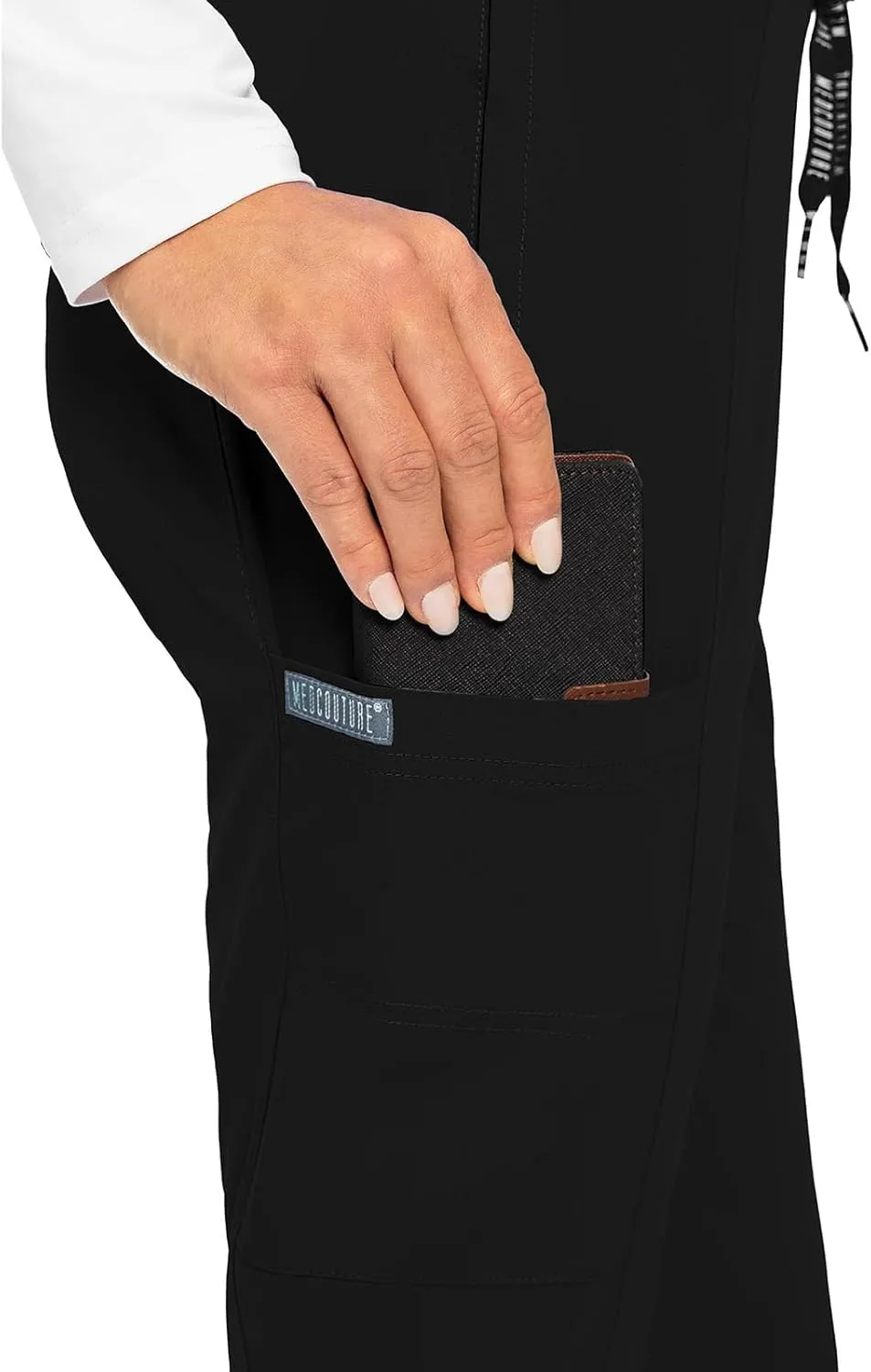 Med Couture Scrub Jogger Pants for Women, Seamed Bottoms with 4 Spacious Pockets MC8721