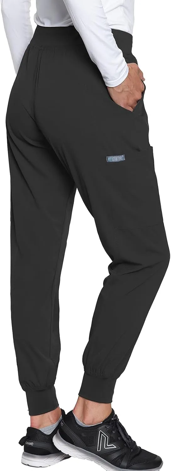 Med Couture Scrub Jogger Pants for Women, Seamed Bottoms with 4 Spacious Pockets MC8721