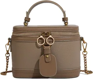 Molodo Top Handle Bag Women Small Vegan Leather Shoulder Bag Box Bag Fashion Handbag Bucket Bag 2024