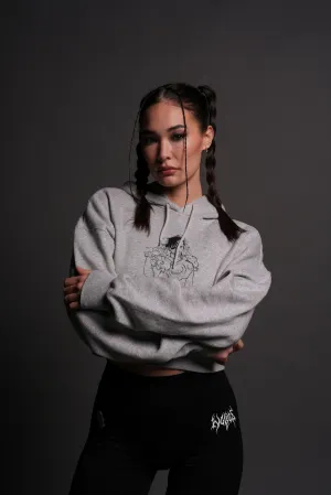 No Match "Ava" Hoodie in Light Athletic Gray