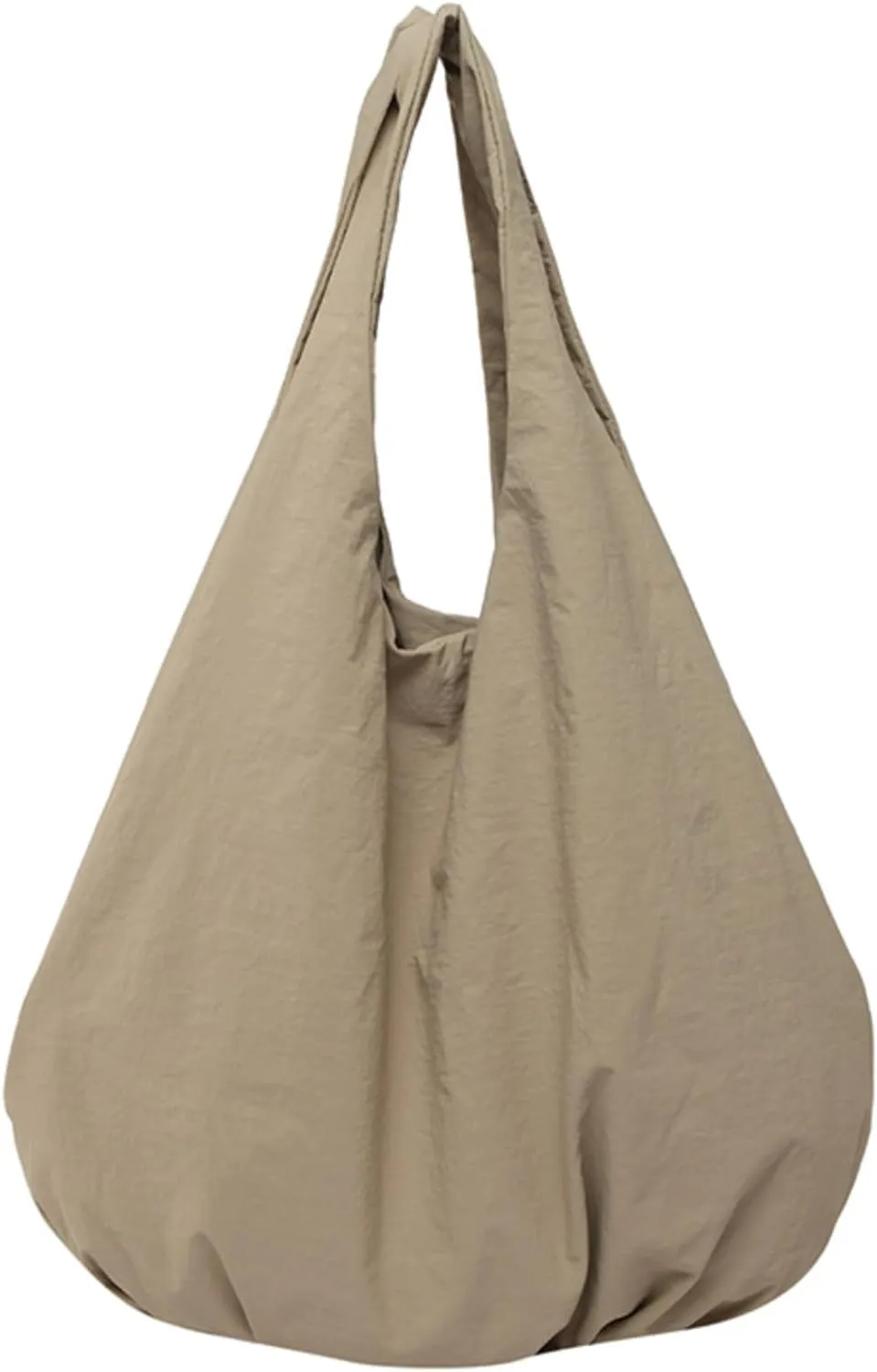 Obosoyo Slouchy Tote Bag Women 2025 Light Large Casual Shoulder Bag Pleated Bottom Bag Purse Work Commute Shopping
