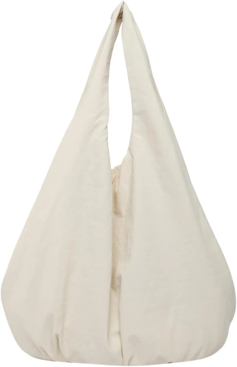 Obosoyo Slouchy Tote Bag Women 2025 Light Large Casual Shoulder Bag Pleated Bottom Bag Purse Work Commute Shopping