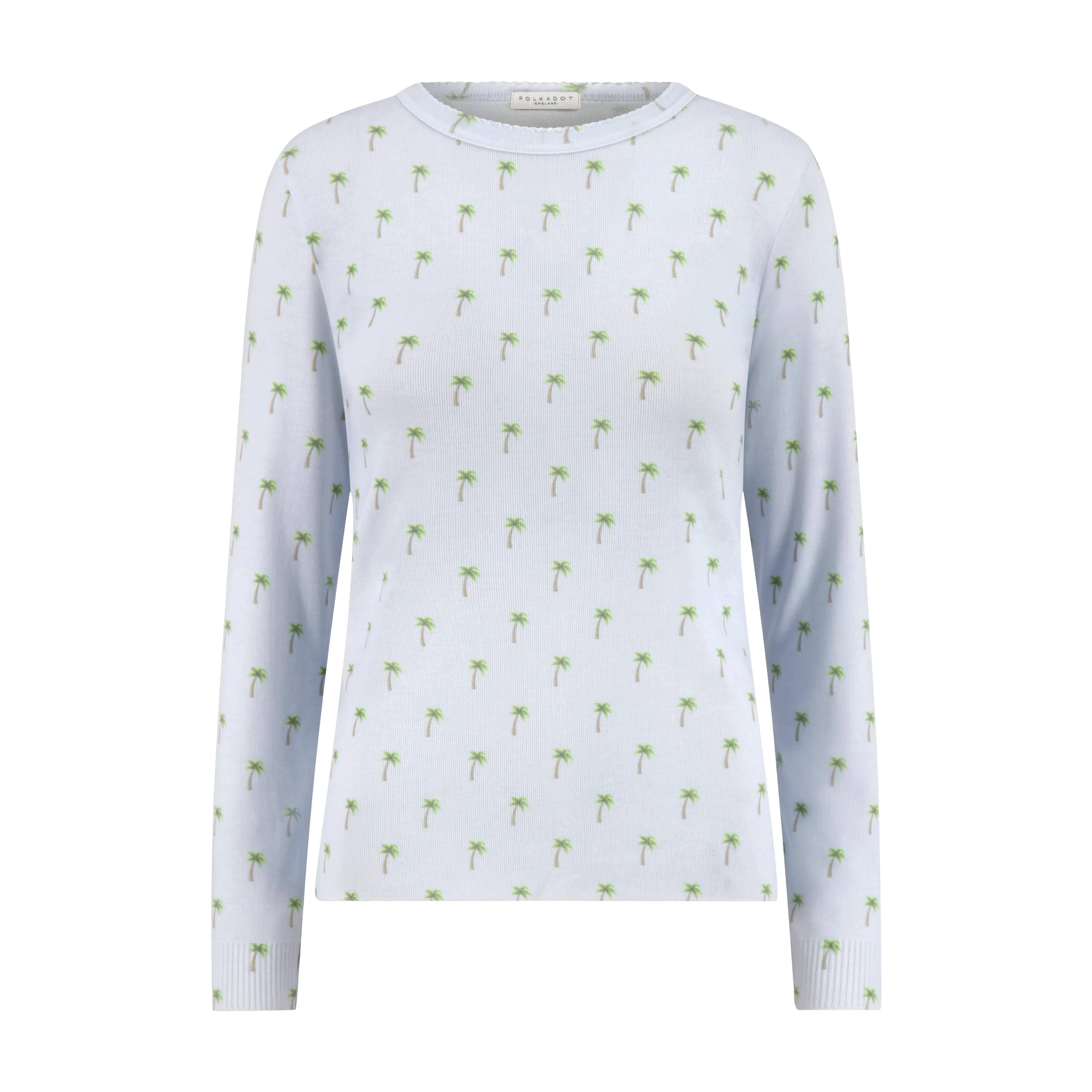 PALM SKY Print RACHEL SLOUCHY LS -NEW