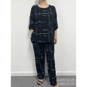Pant Set - Geometric - Pants Only