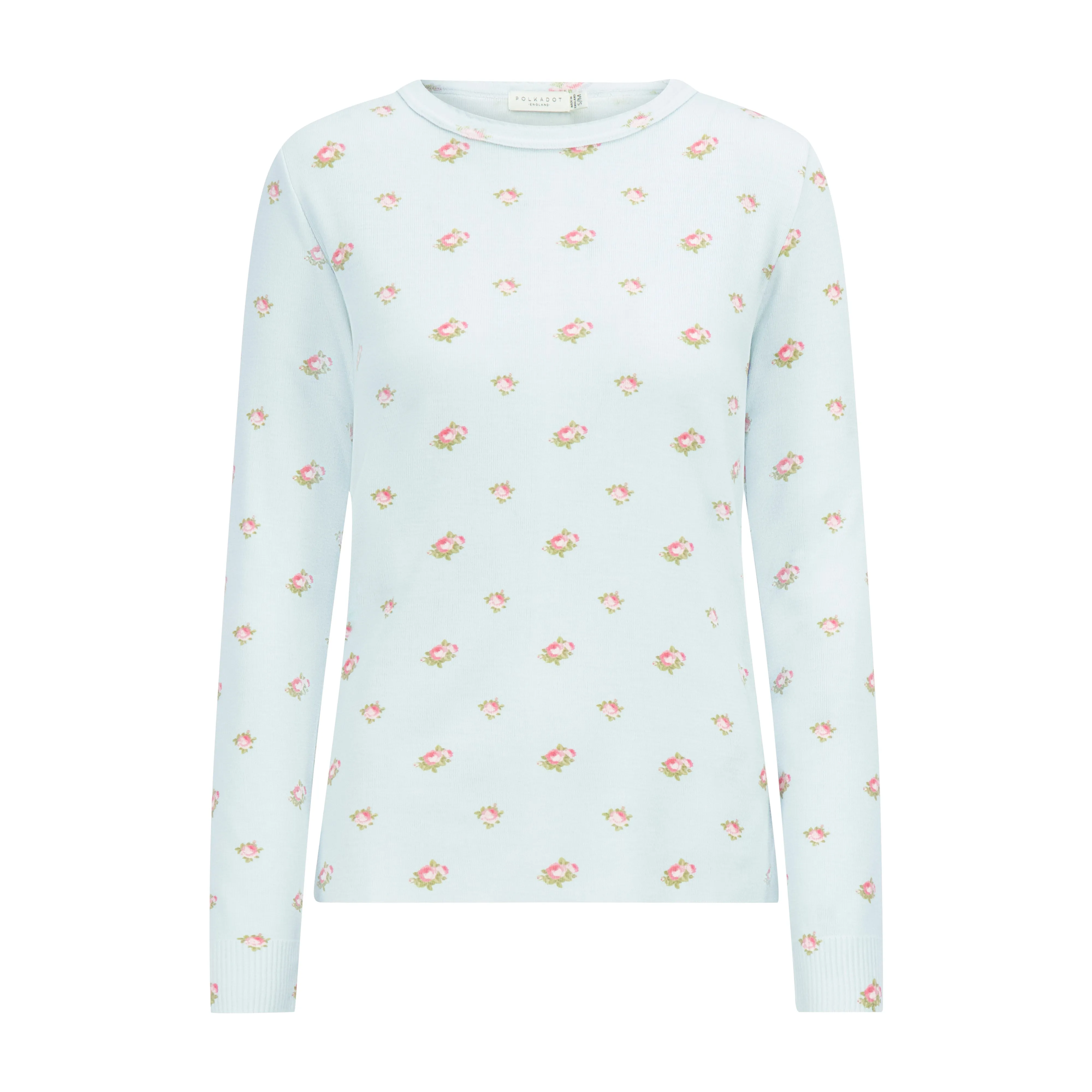 RACHEL SLOUCHY Blue Ciel Rose Print in XL ONLY