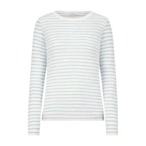 RACHEL SLOUCHY Blue Wide Harbor Rib Stripe