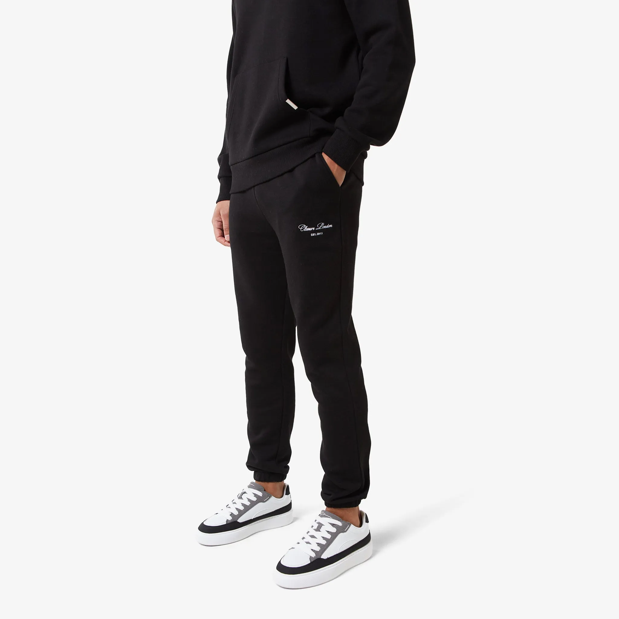 Relaxed Fit Signature Tracksuit | Black