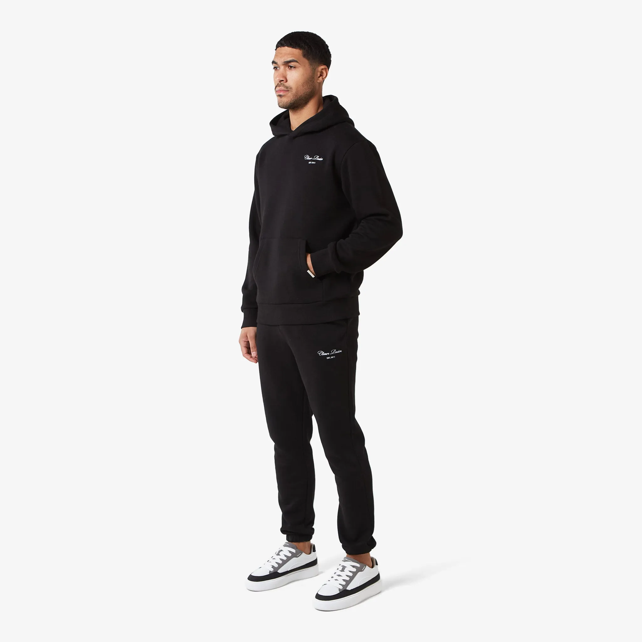 Relaxed Fit Signature Tracksuit | Black