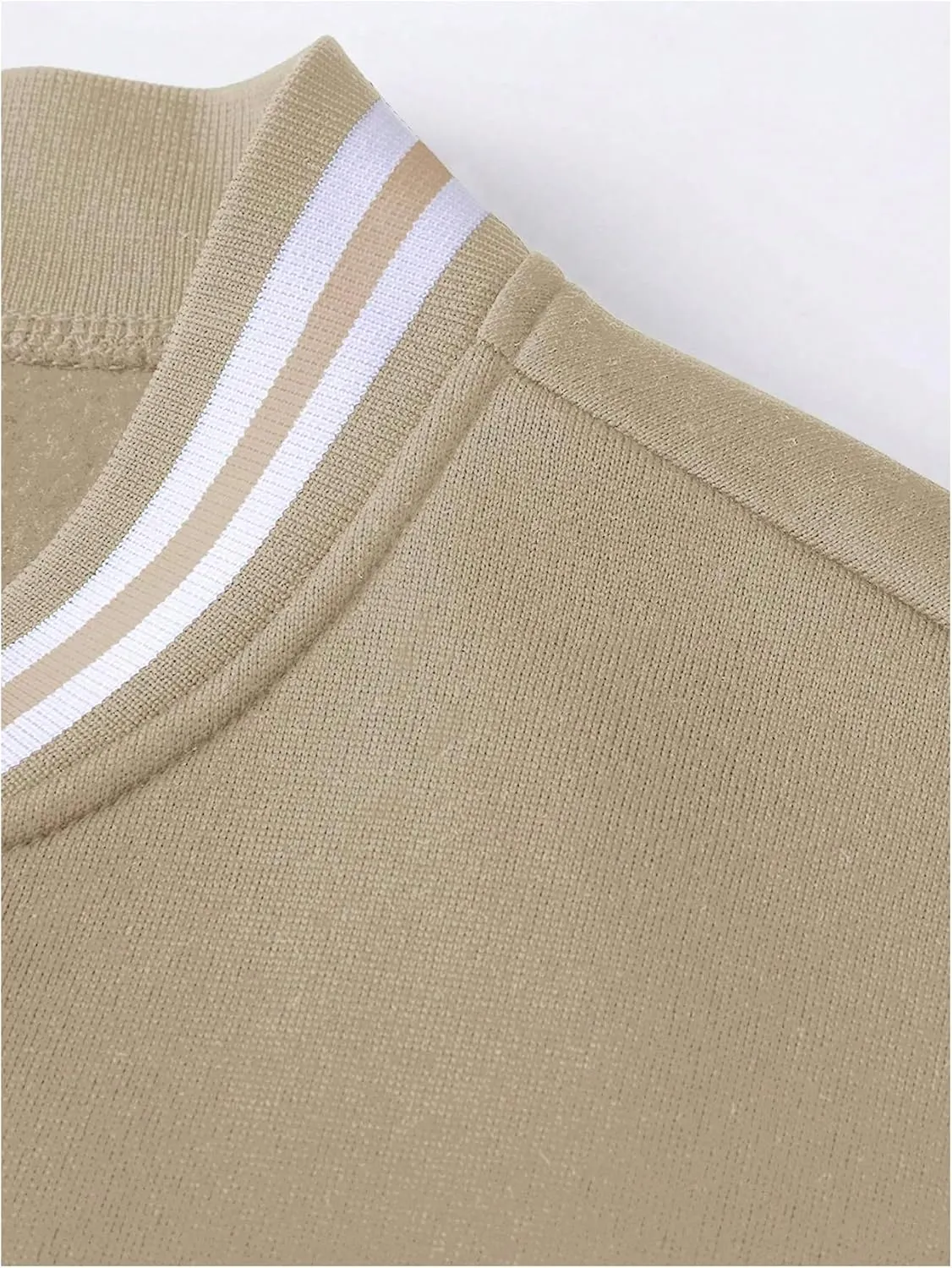 SOLY HUX Men's Tracksuit 2 Piece Outfits Color Block Letter Graphic Long Sleeve Varsity Jacket and Pants Set