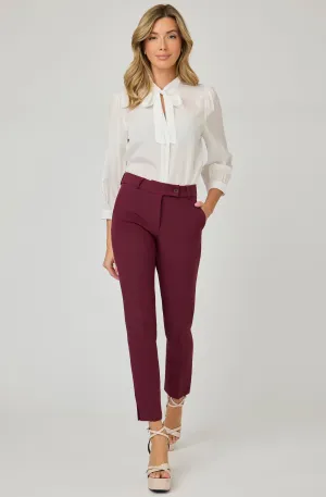 Straight Leg Pant with Button Closure