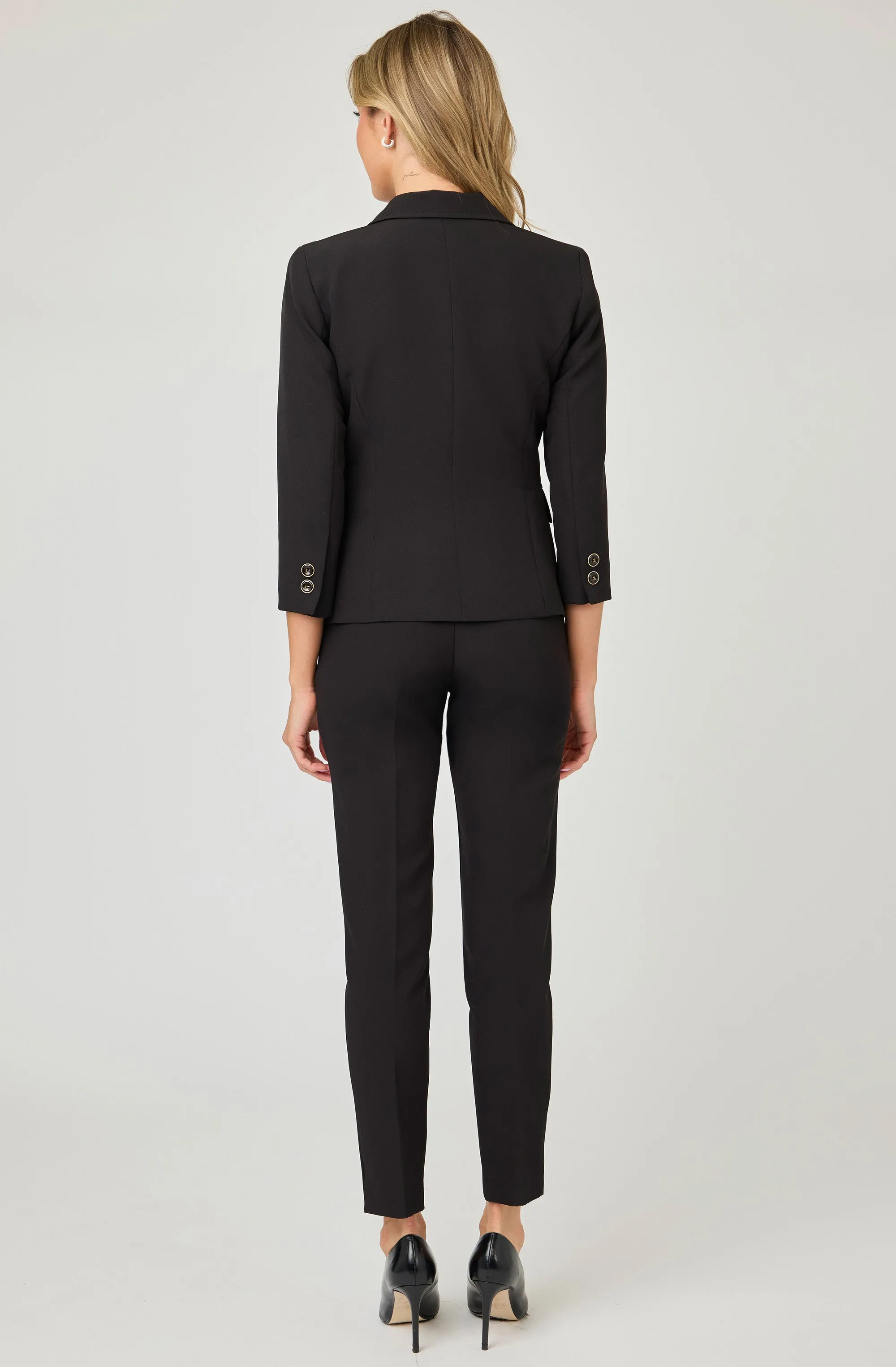 Straight Leg Pant with Button Closure