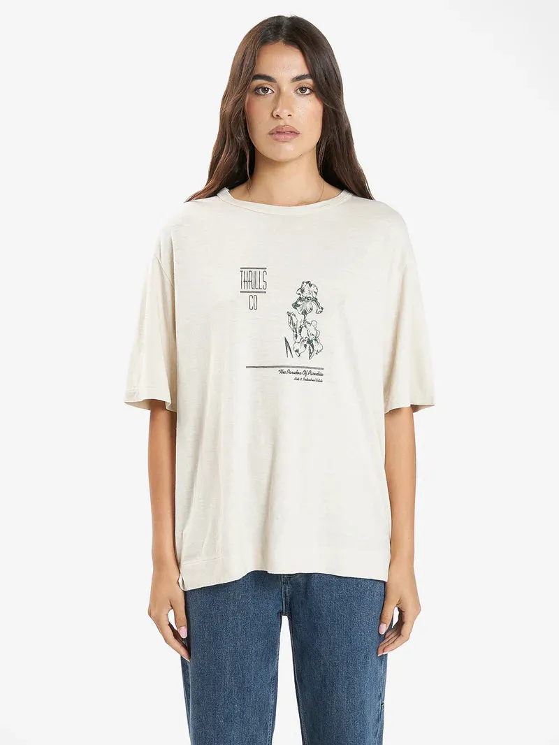 Thrills Paradox Garden Hemp Box-Tee Soft Tan