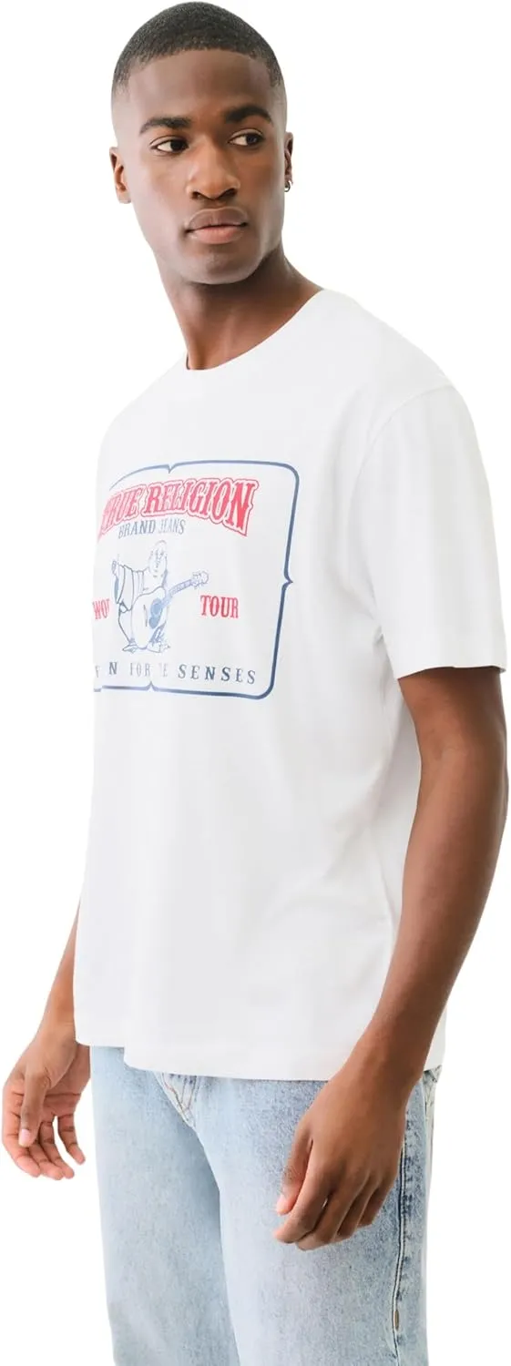 True Religion Men's HIGH Density SRS Railroad TEE