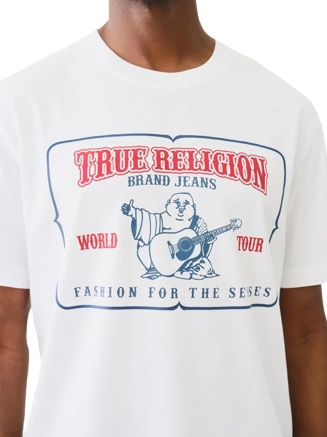 True Religion Men's HIGH Density SRS Railroad TEE