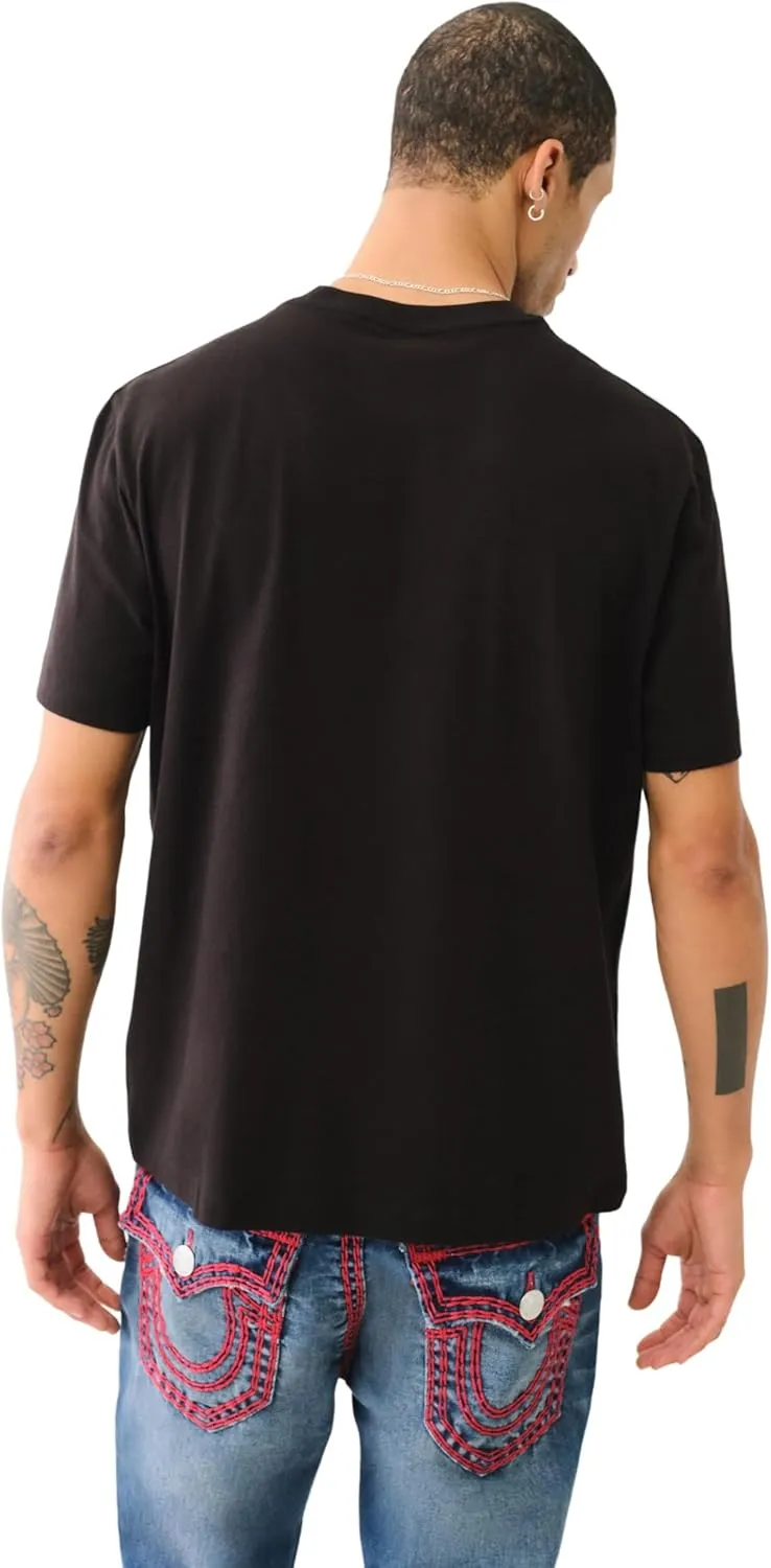 True Religion Men's HIGH Density SRS Railroad TEE