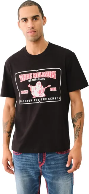 True Religion Men's HIGH Density SRS Railroad TEE
