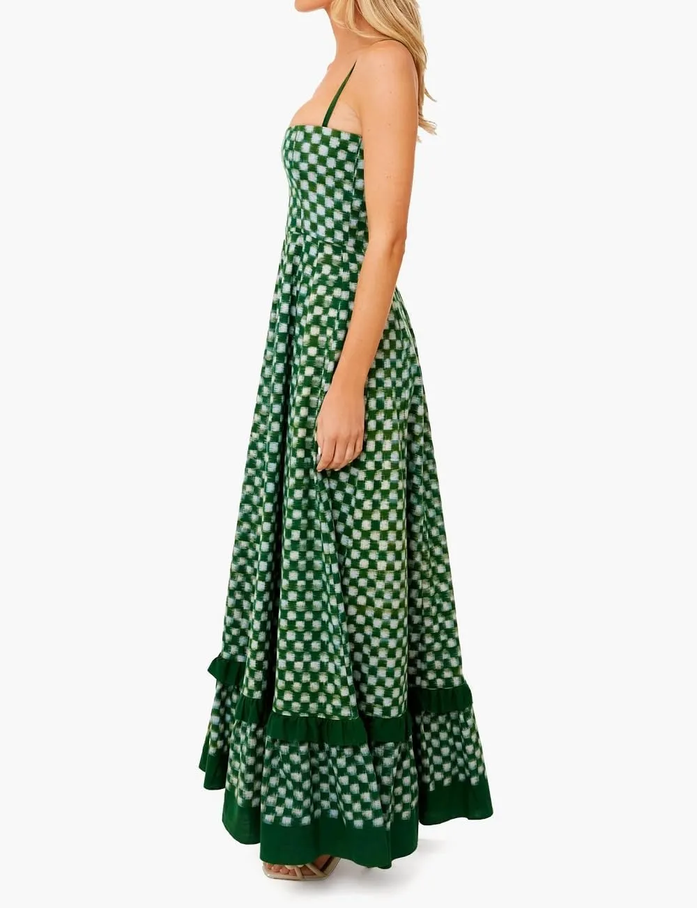 Women Boho Maxi Cami Dress Graphic Spaghetti Strap Long Dress Floral Backless Flowy Sundress Summer Beach Dress