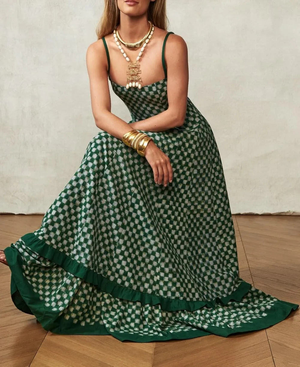 Women Boho Maxi Cami Dress Graphic Spaghetti Strap Long Dress Floral Backless Flowy Sundress Summer Beach Dress
