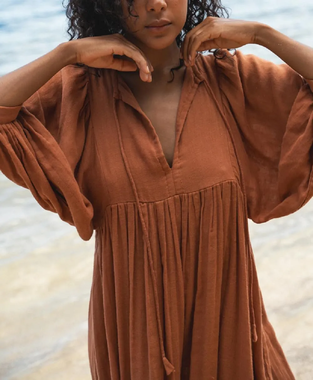 Women Boho Puff Sleeve Short Dress Floral Flowy Babydoll Dress V Neck Loose Fit A Line Dress Bohemian Mini Sundress