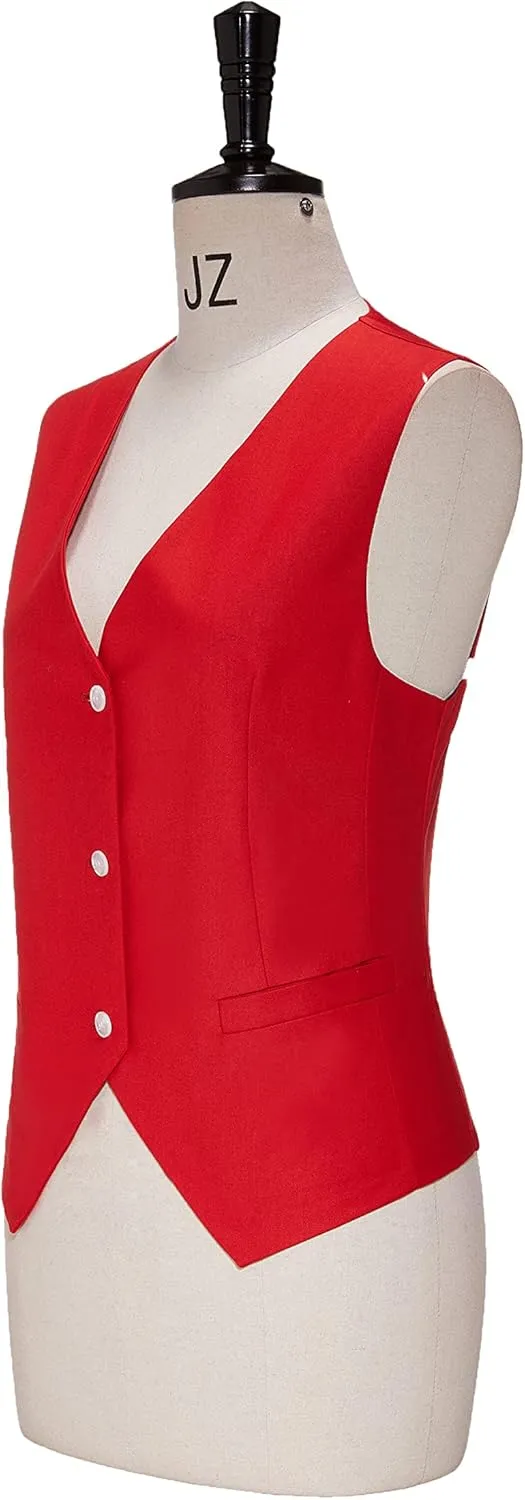 Women Suits Office Work 3 Pieces Set Lady Blazer Formal Business Suit Wedding Tuxedos Party (Blazer Vest Pants)