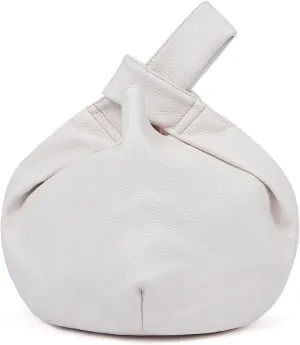 Women's Small Tote Bag for Women Soft Leather Top Handle Bag Wristlet Knot Pouch Purses and Handbags