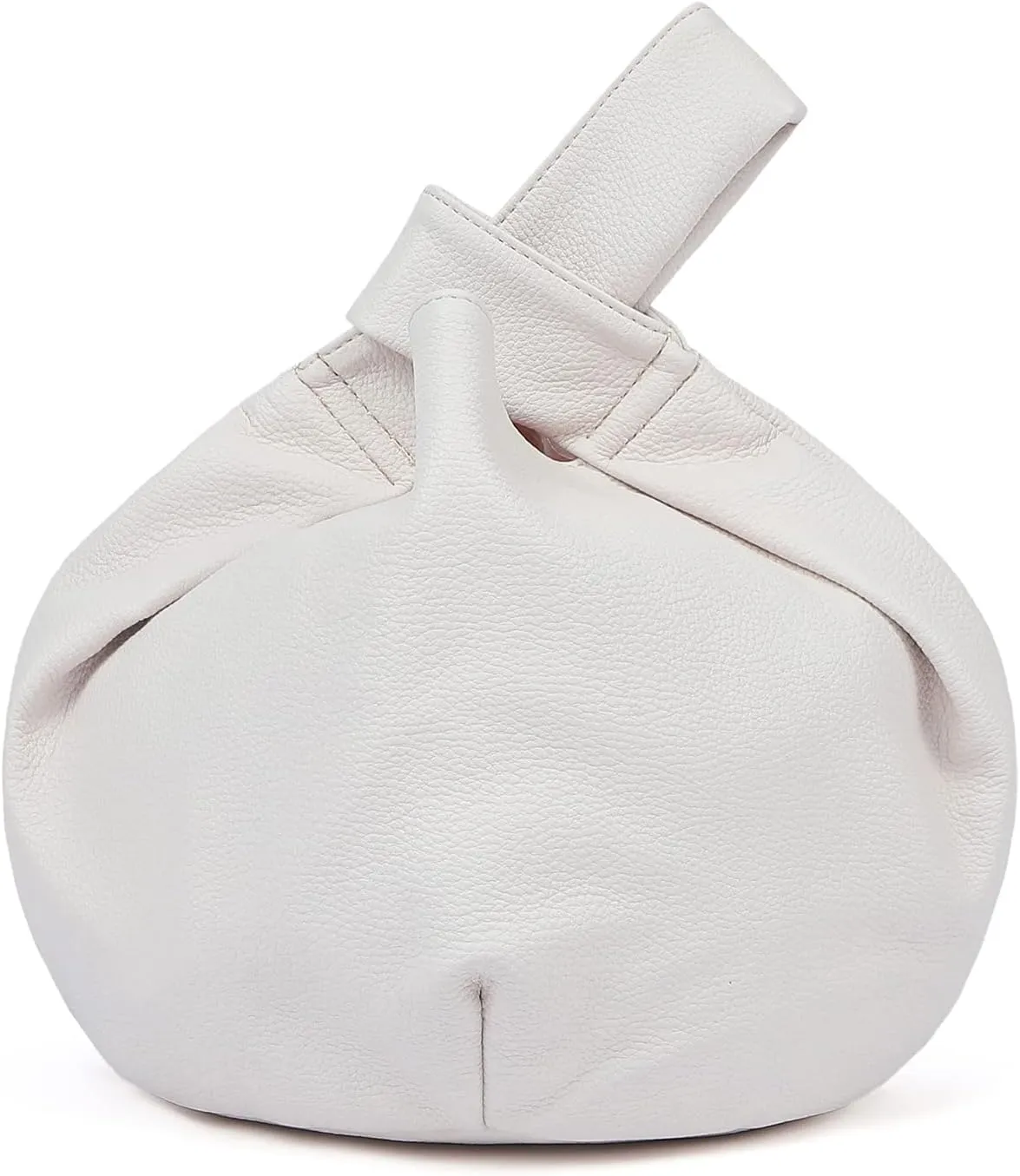 Women's Small Tote Bag for Women Soft Leather Top Handle Bag Wristlet Knot Pouch Purses and Handbags