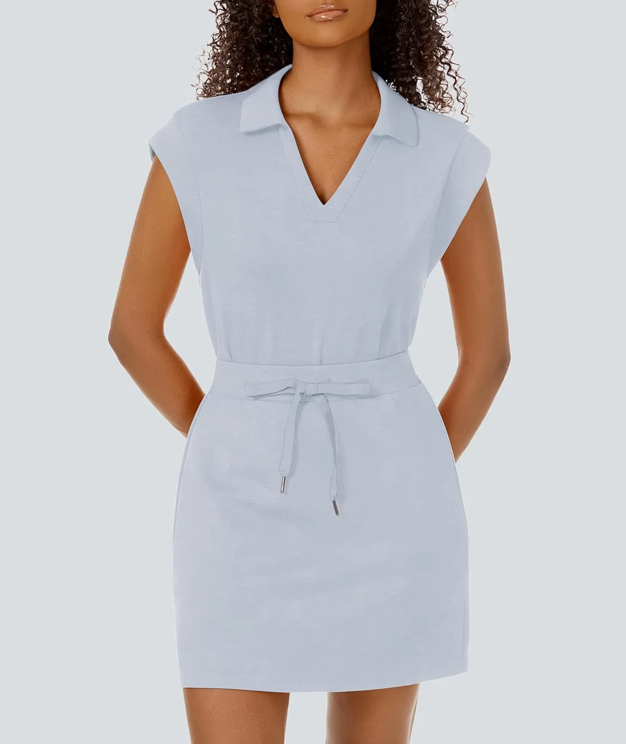 Womens Two Piece Skirt Sets Tennis Outfits Casual Cap Sleeve Lapel Shirt Summer Athletic Sport Short Skort Set