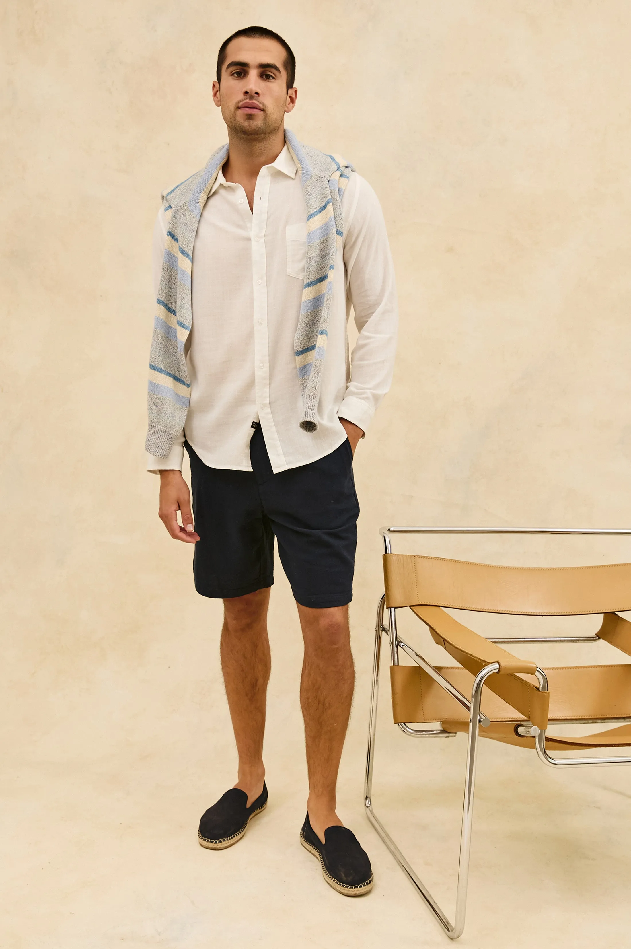 WYATT RELAXED FIT SHIRT - WHITE